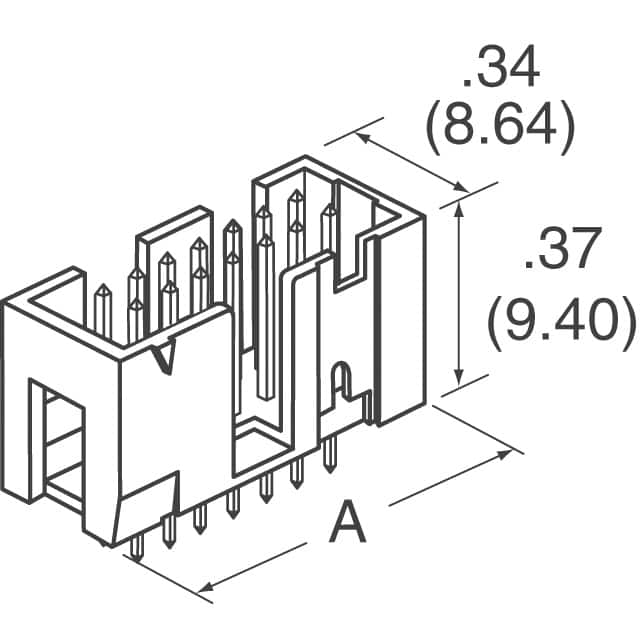 N2520-6002-RB 3M  Headers Male Pins